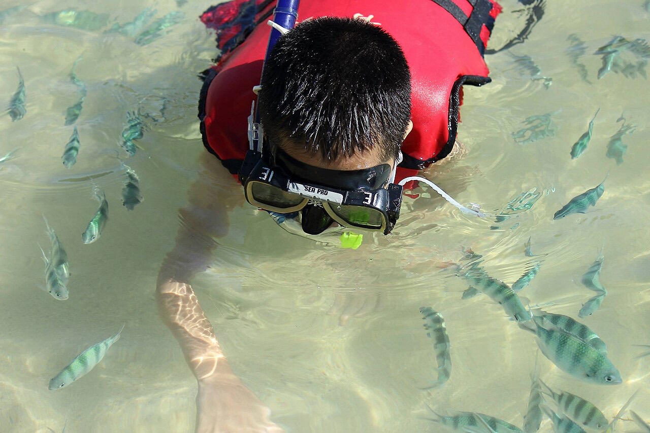Turquoise water and forested islands of Tunku Abdul Rahman Park
