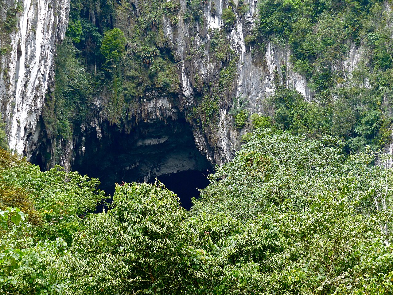 The vast entrance of Deer Cave in Gunung Mulu National Park